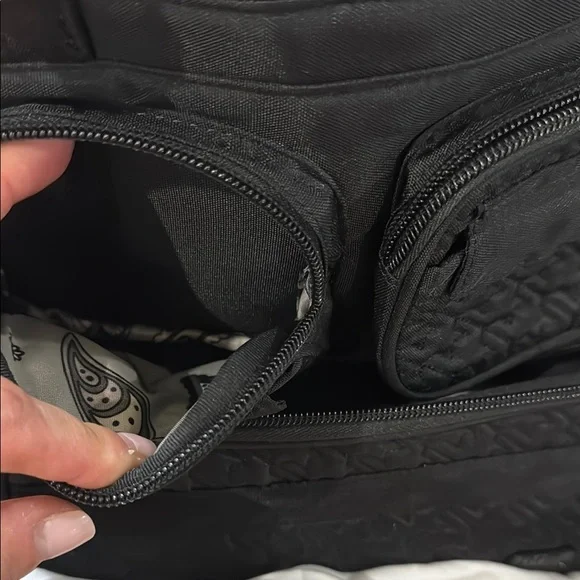 NWOT Lug Mini Puddle Jumper Convertible Black Tote Bag - Picture 5 of 10